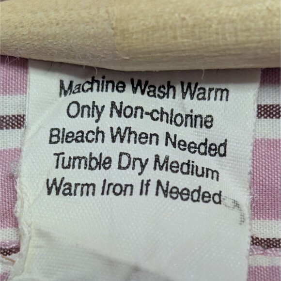 Hollister Shirt Men's Size Large Pink Stripe Button Up Long Sleeve Cotton Preppy - Picture 5 of 11